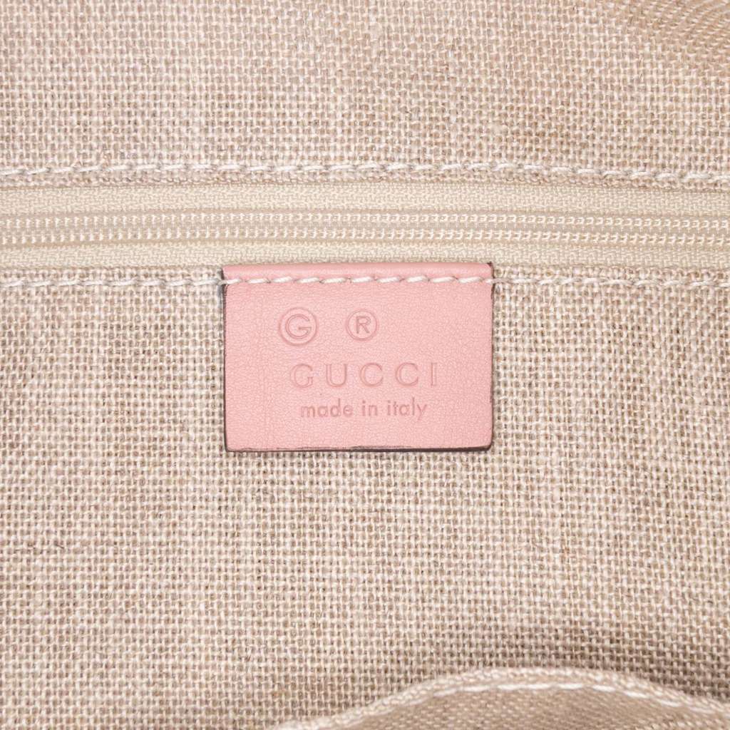 Gucci Large Microguccissima Bree Shoulder Bag Pink Leather Good - Box View