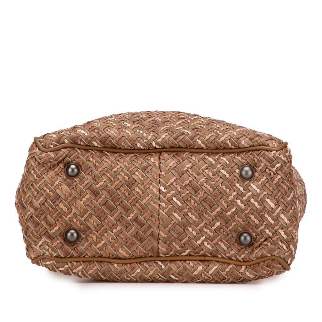Bottega Veneta Calfskin Intrecciato Paglia Tote Brown Leather Very good - Inside View