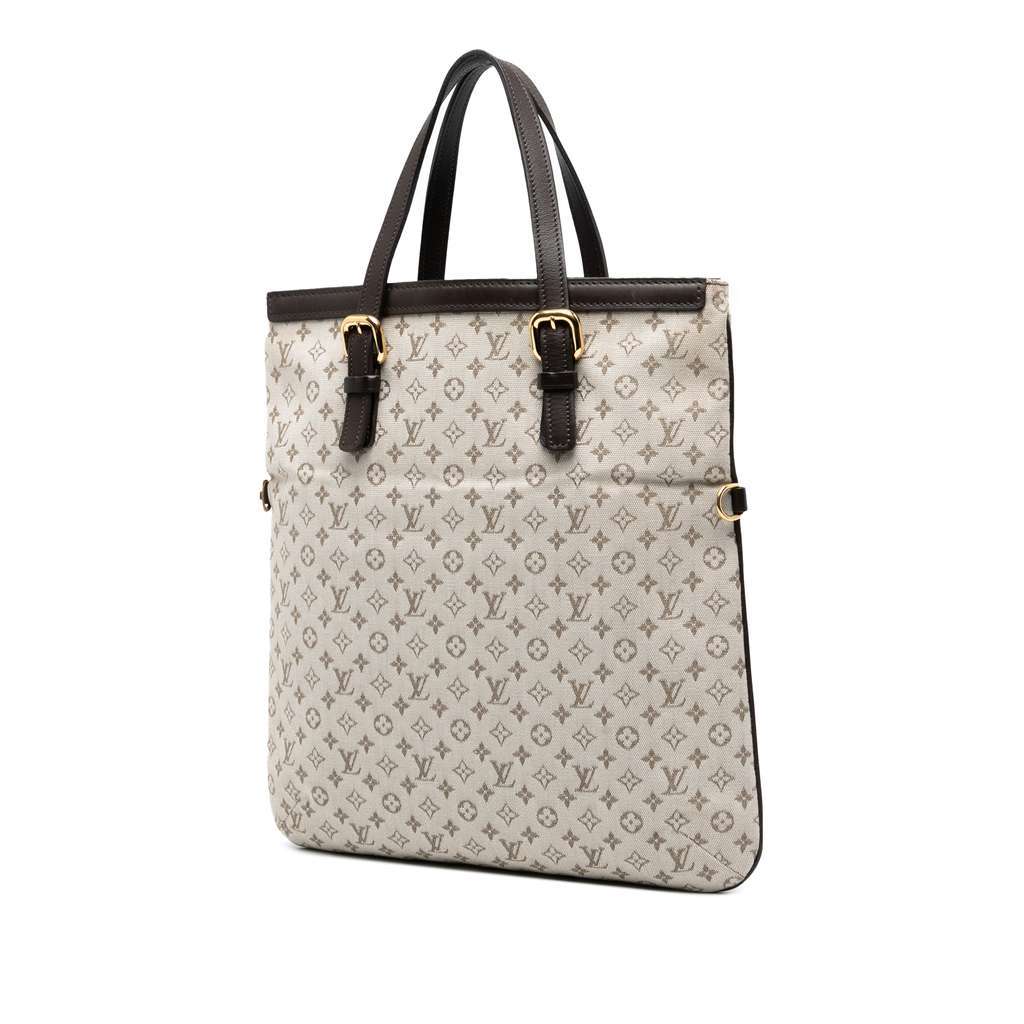 Louis Vuitton Monogram Mini Lin Francoise Brown Canvas Very good condition - Back View