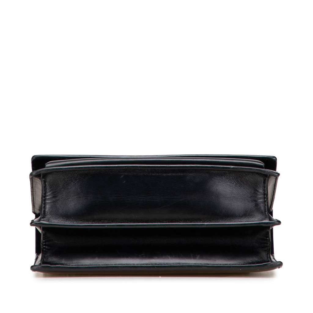 Saint Laurent Medium Studded Calfskin Monogram Sunset Crossbody Black Leather Very good condition - Inside View