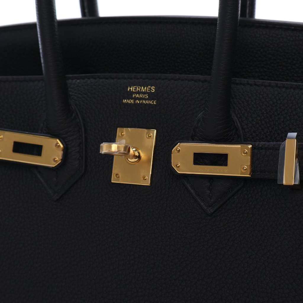 Hermès Togo Birkin Retourne 25 Black Leather Very good condition - Model View
