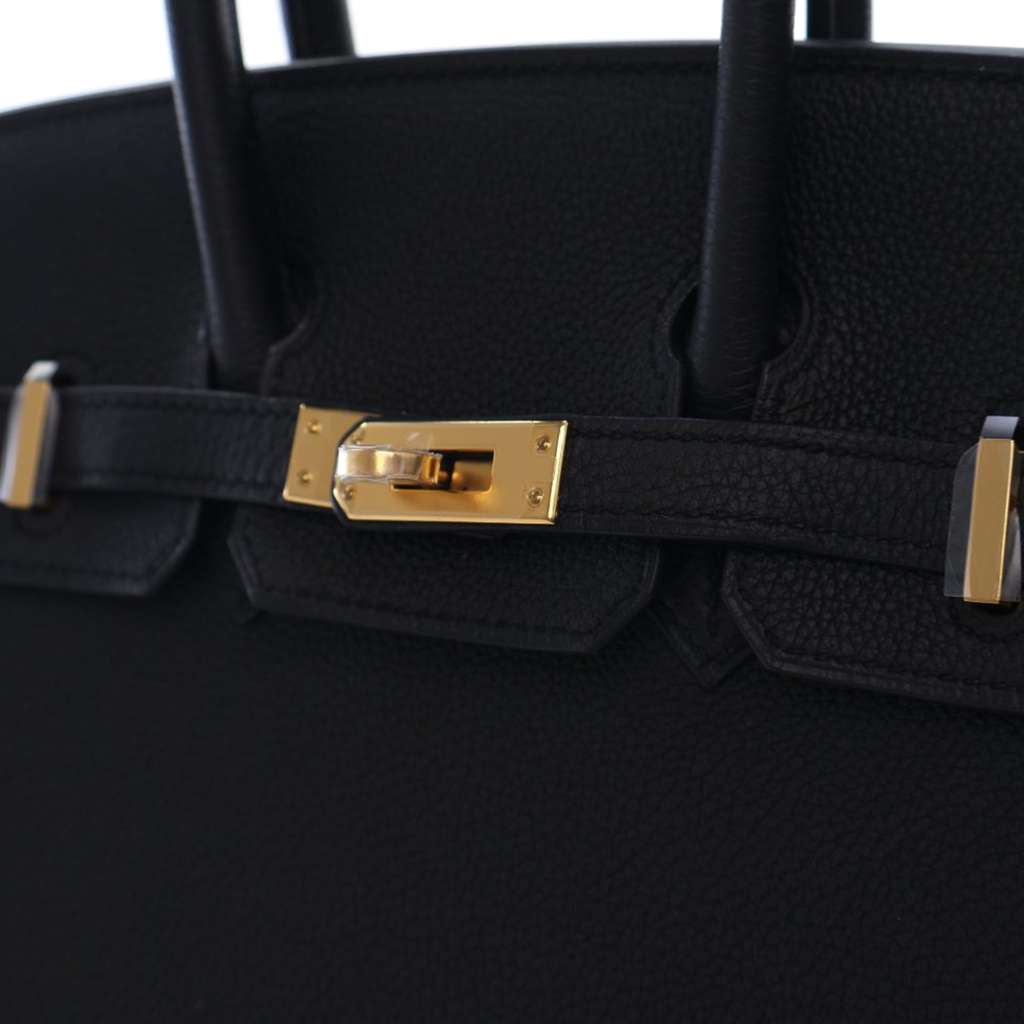 Hermès Togo Birkin Retourne 25 Black Leather Very good condition - Box View