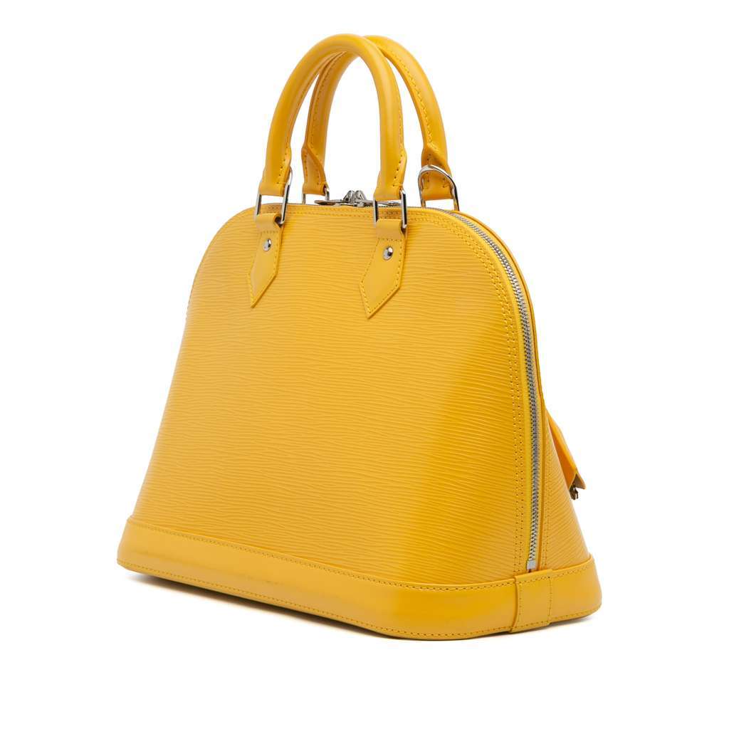 Louis Vuitton Epi Alma PM Yellow Leather Good condition - Back View