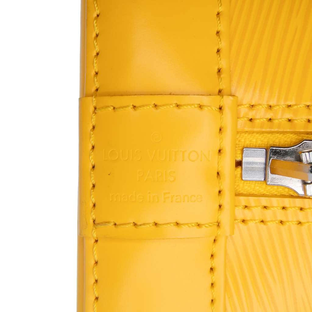 Louis Vuitton Epi Alma PM Yellow Leather Good condition - Box View