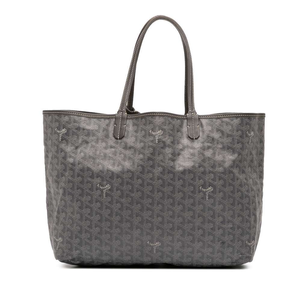 Goyard Goyardine Saint Louis PM Grey Canvas Good condition - Front View