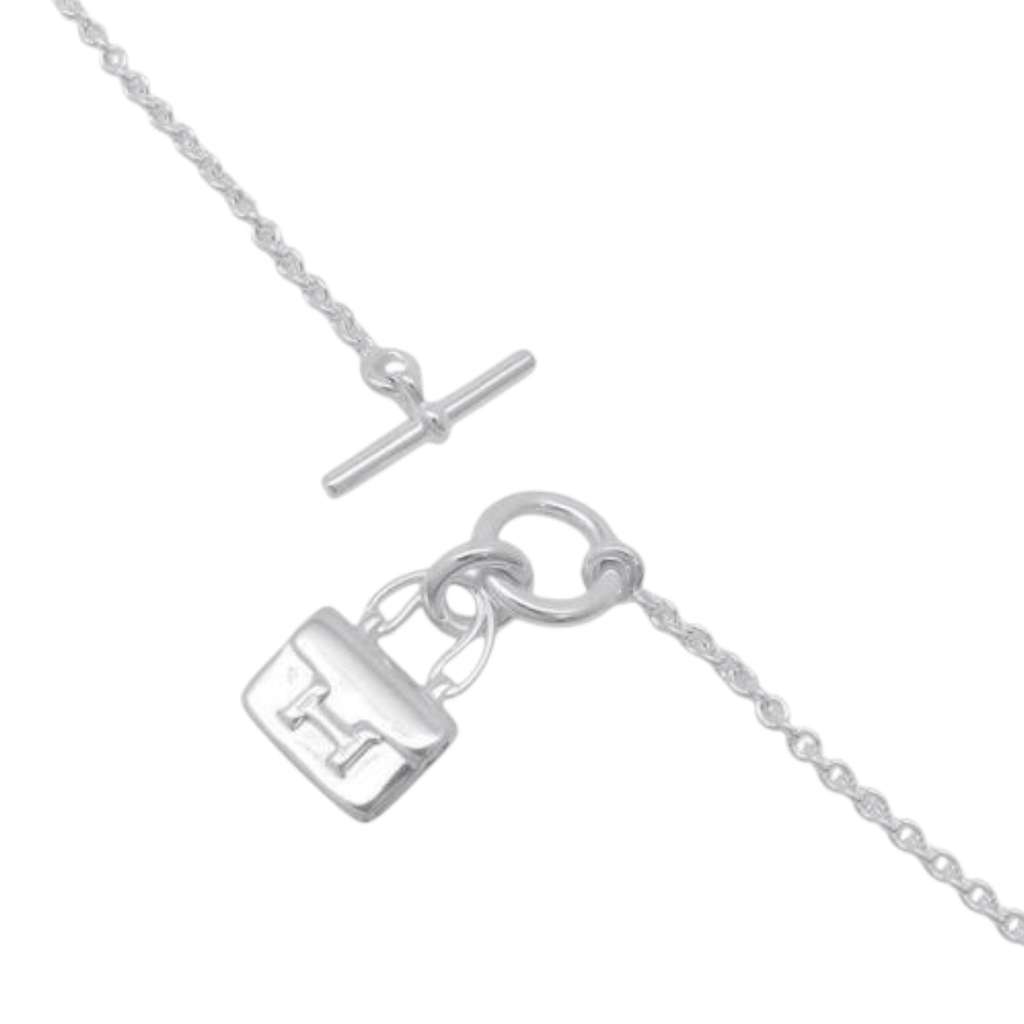 Hermès Sterling Silver Amulettes Constance Bracelet Silver Silver Good condition - Box View