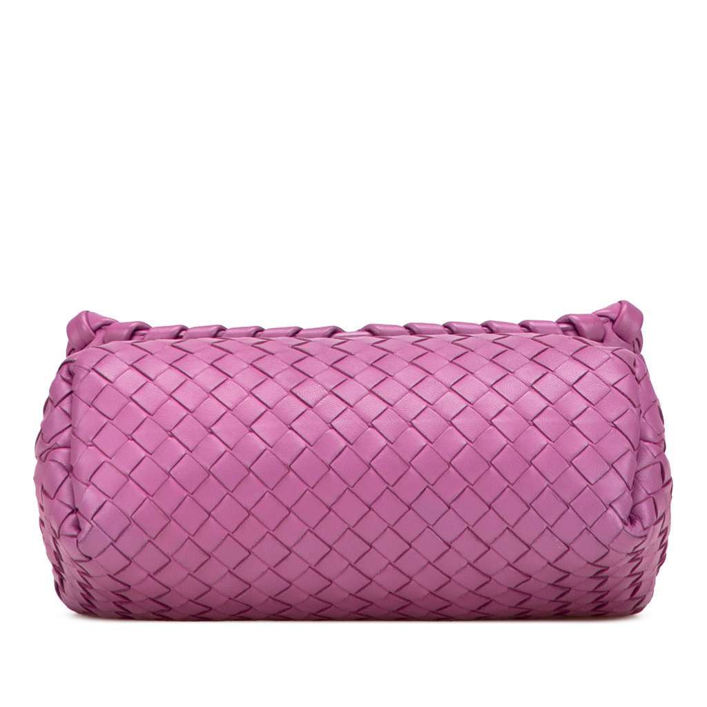 Bottega Veneta Baby Nappa Intrecciato Olimpia Crossbody Pink Leather Very good - Inside View