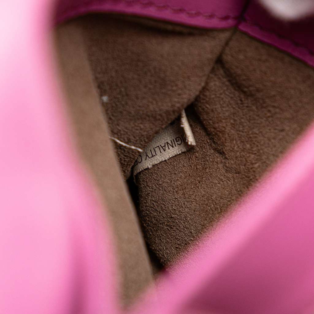 Bottega Veneta Baby Nappa Intrecciato Olimpia Crossbody Pink Leather Very good - Box View