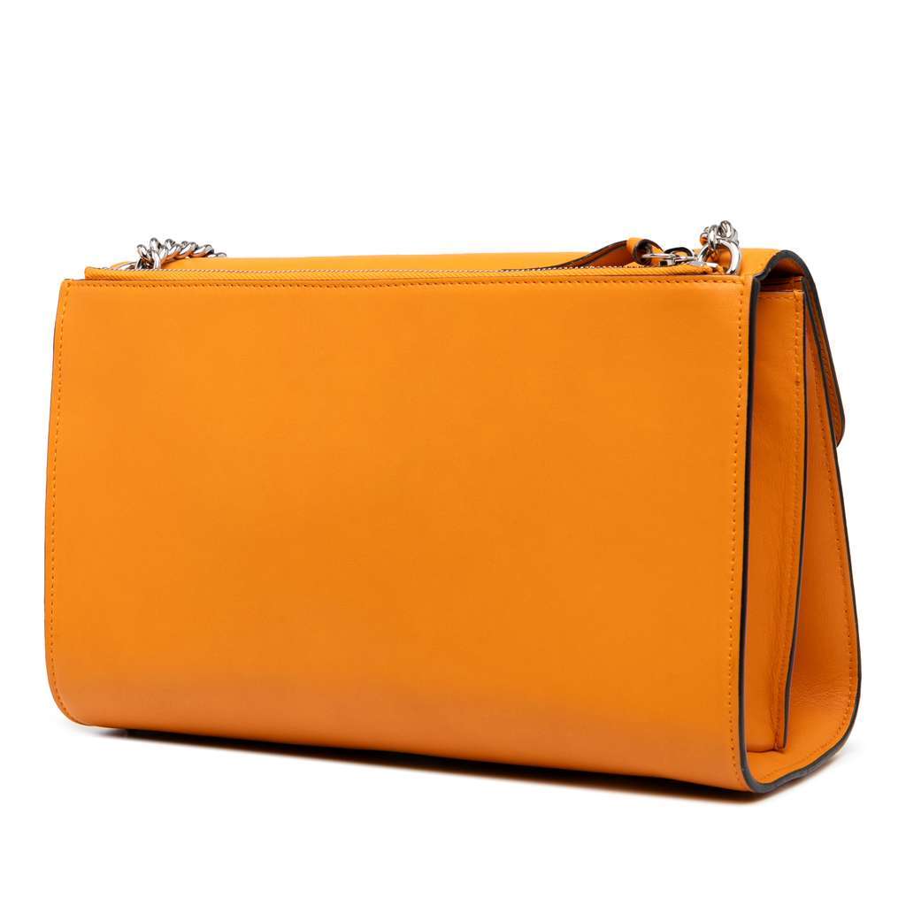 Gucci Medium Leather Dollar Interlocking G Crossbody Orange Leather Good condition - Back View