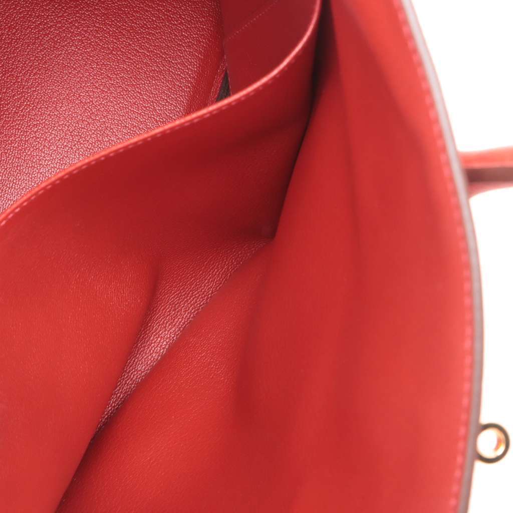 Hermès Togo Birkin Retourne 40 Red Leather Good condition - Model View