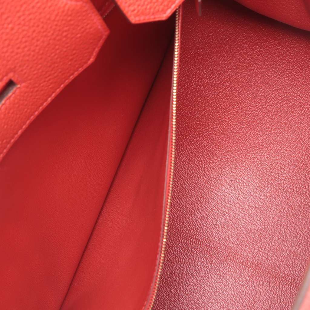 Hermès Togo Birkin Retourne 40 Red Leather Good condition - Box View