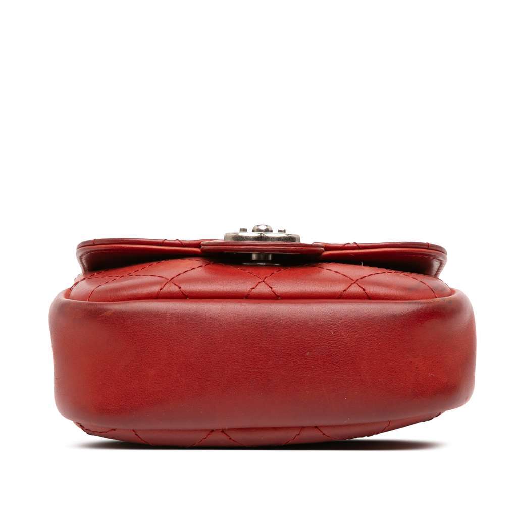 Chanel Paris Dallas Goatskin Wild Stitch Flap Red Leather Very good - Inside View