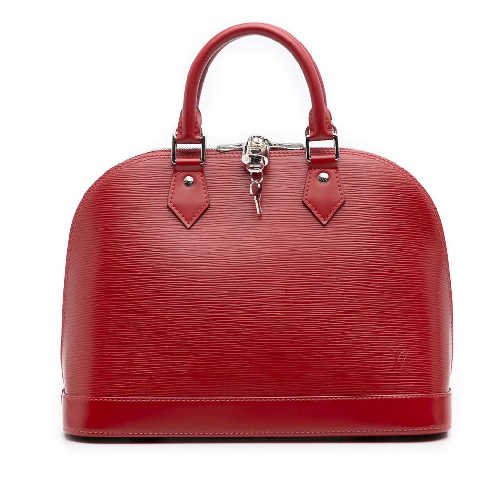 Louis Vuitton Epi Alma PM Red Leather Good - Front View