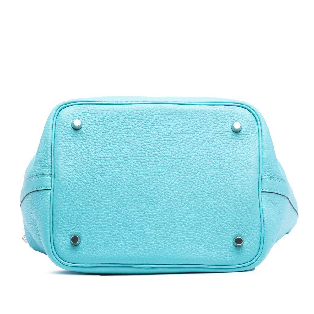 Hermès Clemence Picotin Lock 22 Blue Leather Good condition - Inside View