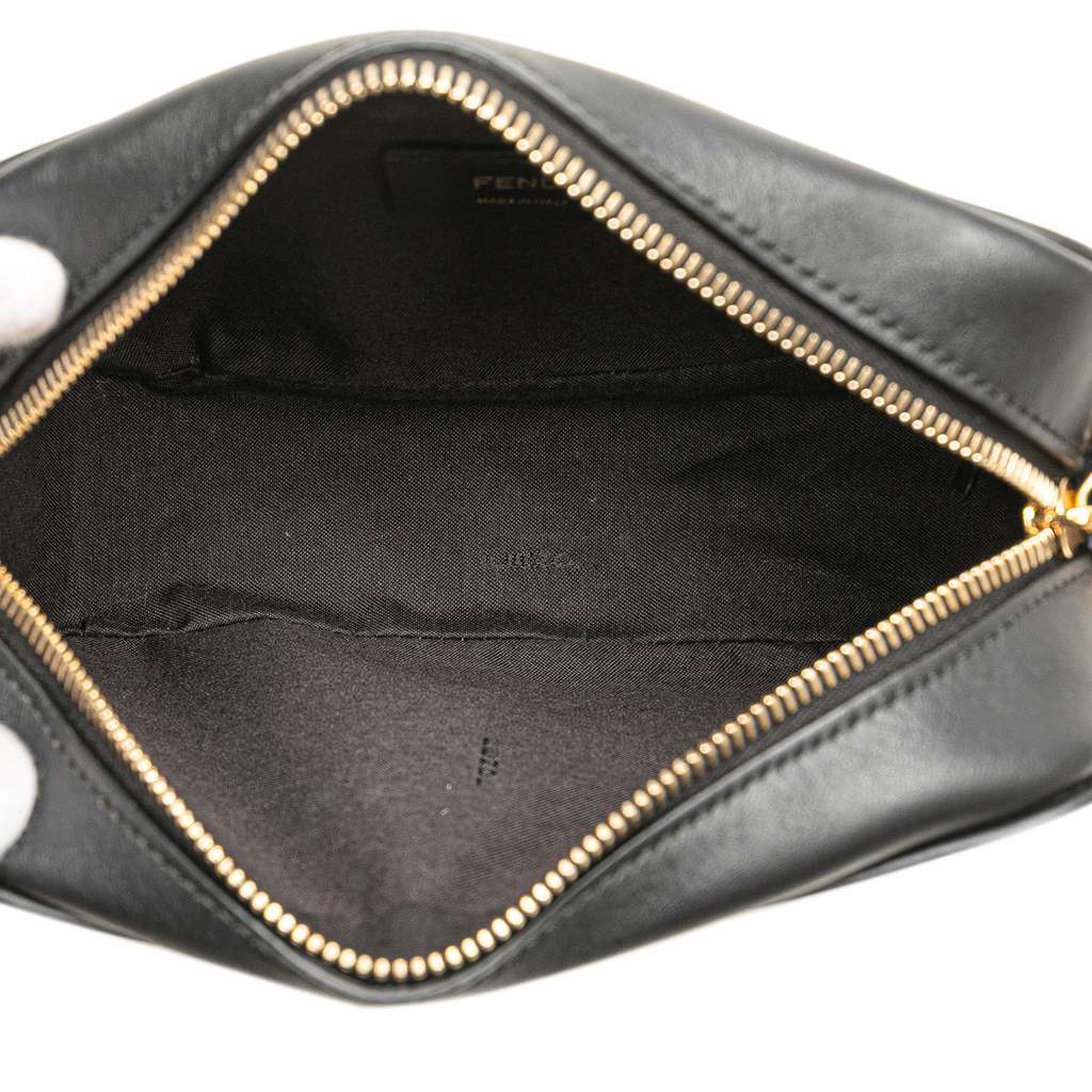 Fendi Zucca Coated Canvas Camera Crossbody Brown Canvas Good - Model View