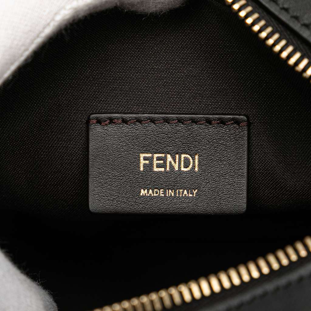 Fendi Zucca Coated Canvas Camera Crossbody Brown Canvas Good - Box View
