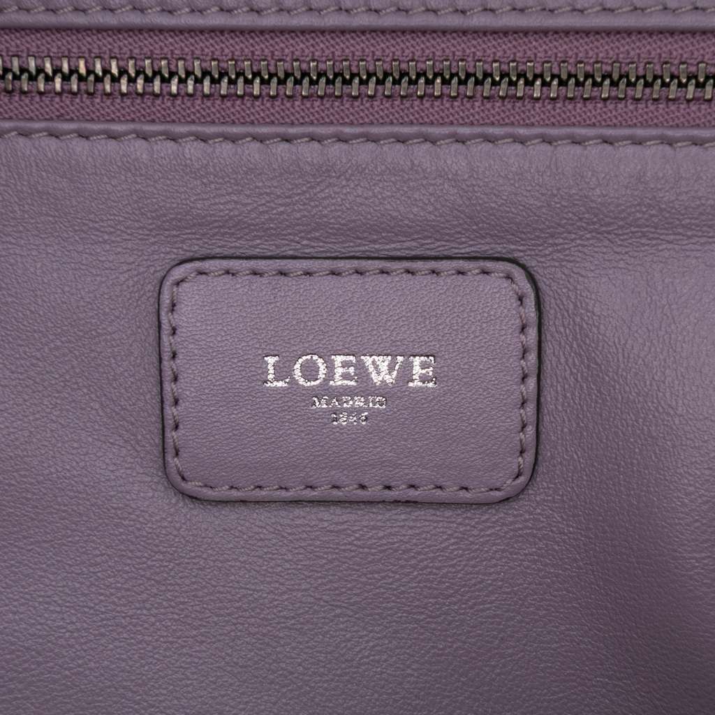 Loewe Tricolor Goatskin Amazona 36 Purple Leather Good - Box View