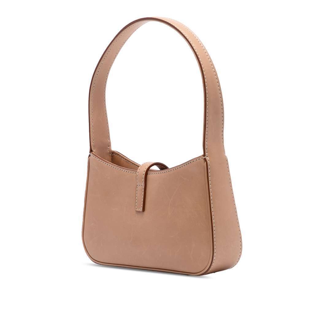 Saint Laurent Mini Smooth Calfskin Le 5 a 7 Hobo Brown Leather Very good - Back View