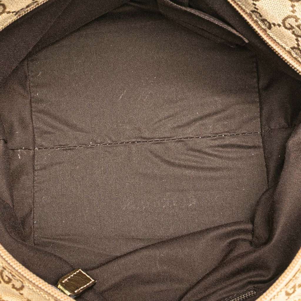 Gucci GG Canvas Web Handbag Brown Canvas Very good - Model View