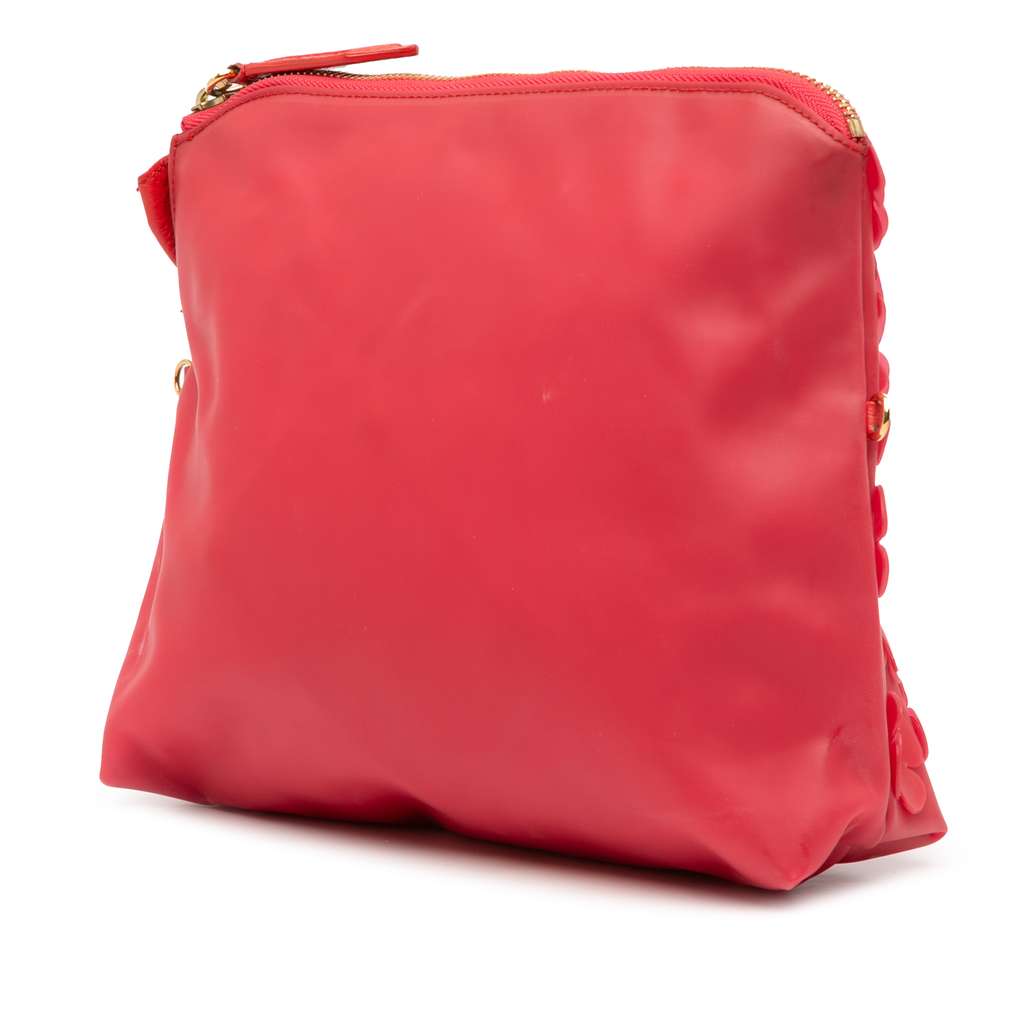 Burberry PVC Prorsum Petal Crossbody Red Good - Back View