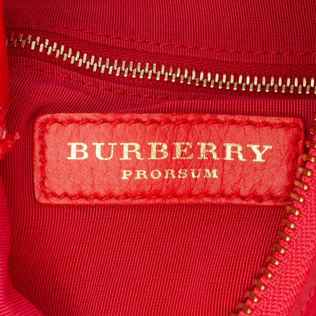 Burberry PVC Prorsum Petal Crossbody Red Good - Box View