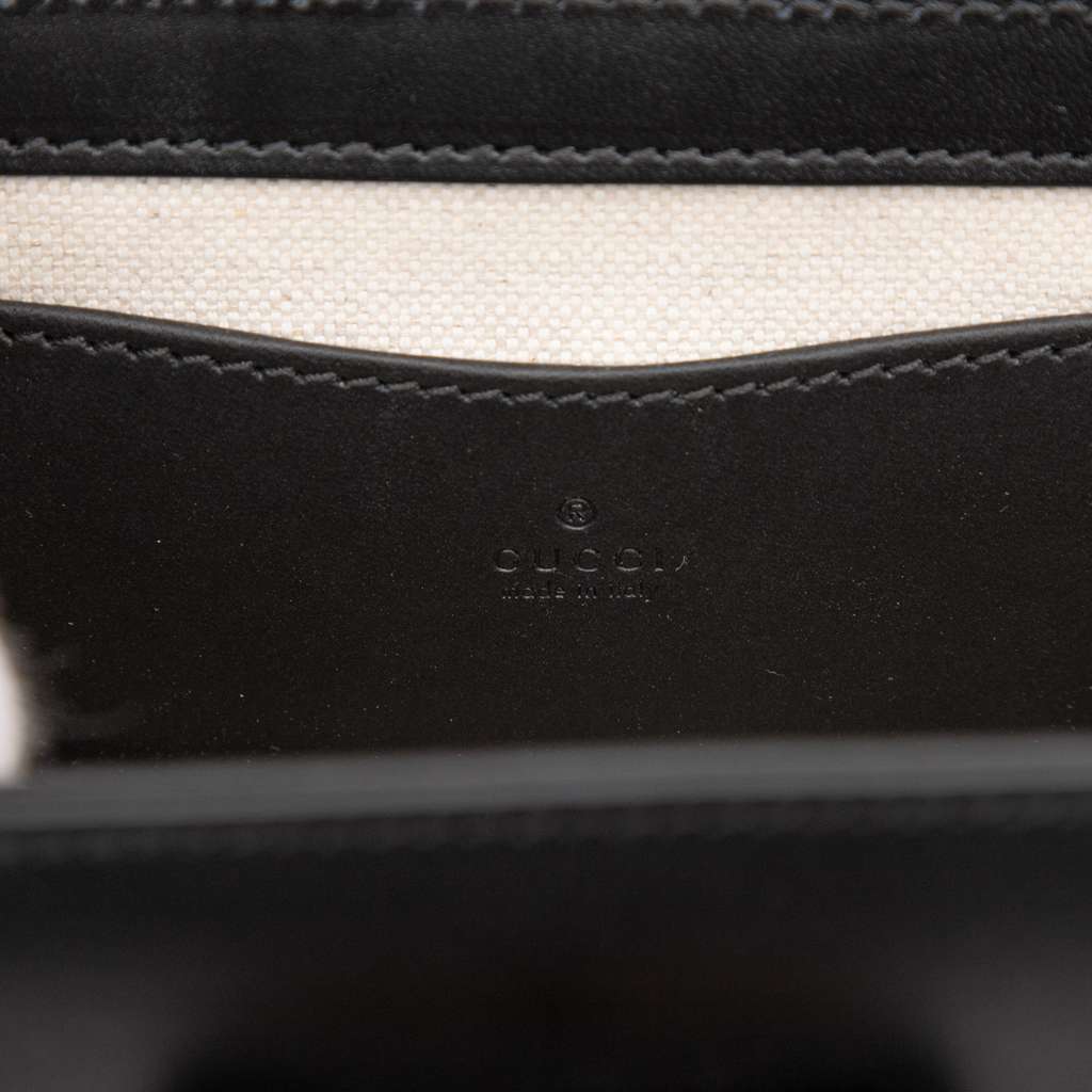 Gucci Mini Leather Bamboo 1947 Belt Bag Black Leather Very good condition - Box View
