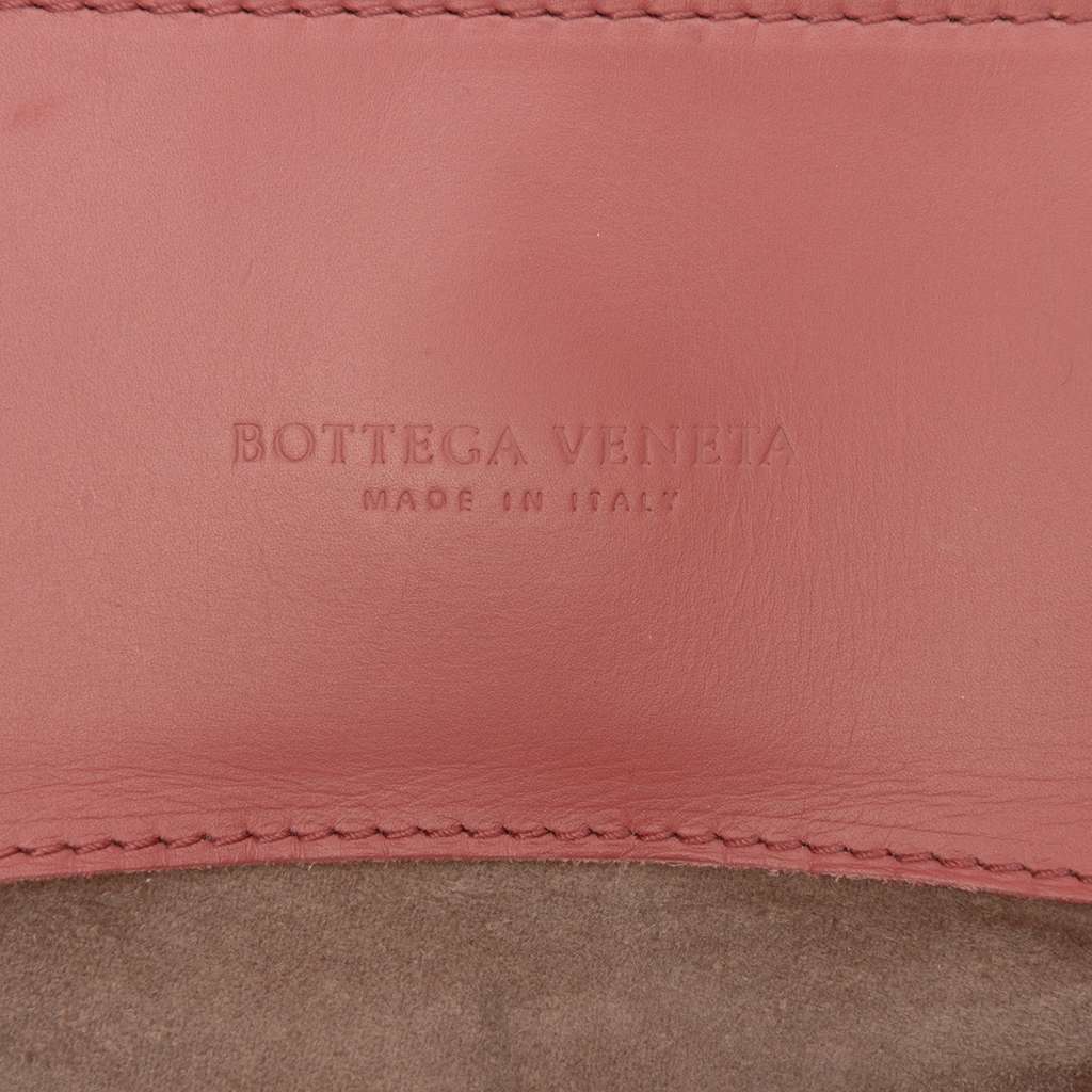 Bottega Veneta Medium Nappa Intrecciato Roma Tote Red Leather Good - Box View