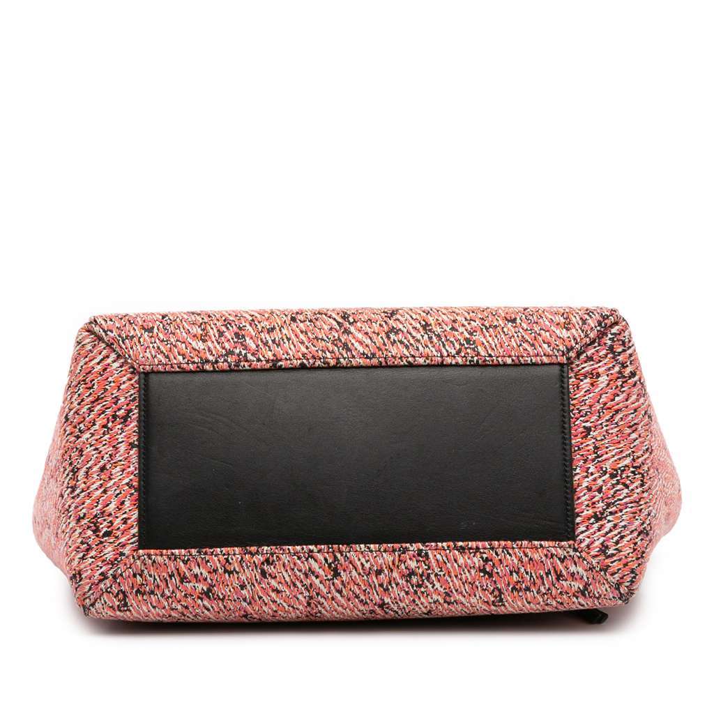 Celine Micro Tweed Belt Satchel Pink Tweed Very good - Inside View