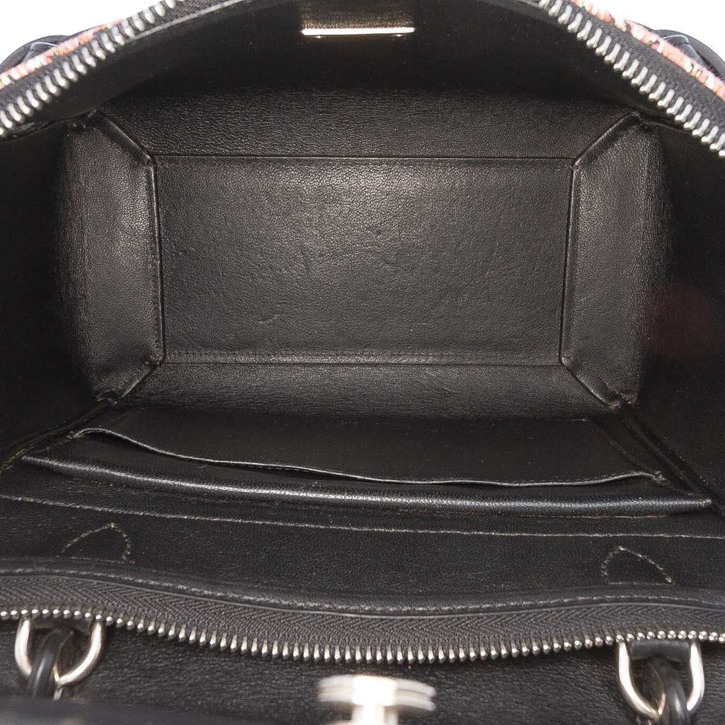 Celine Micro Tweed Belt Satchel Pink Tweed Very good - Model View
