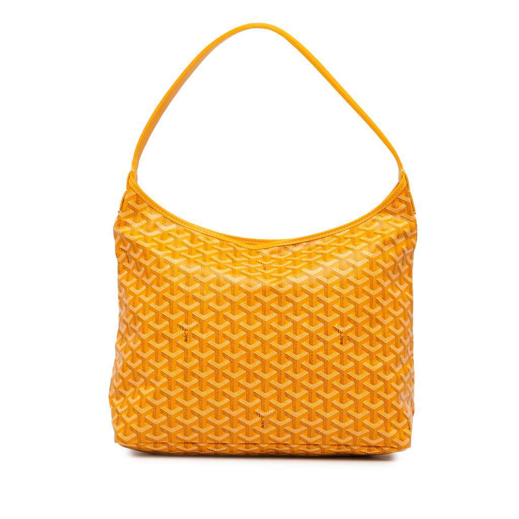 Goyard Goyardine Boheme Hobo Yellow Canvas Very good - Front View