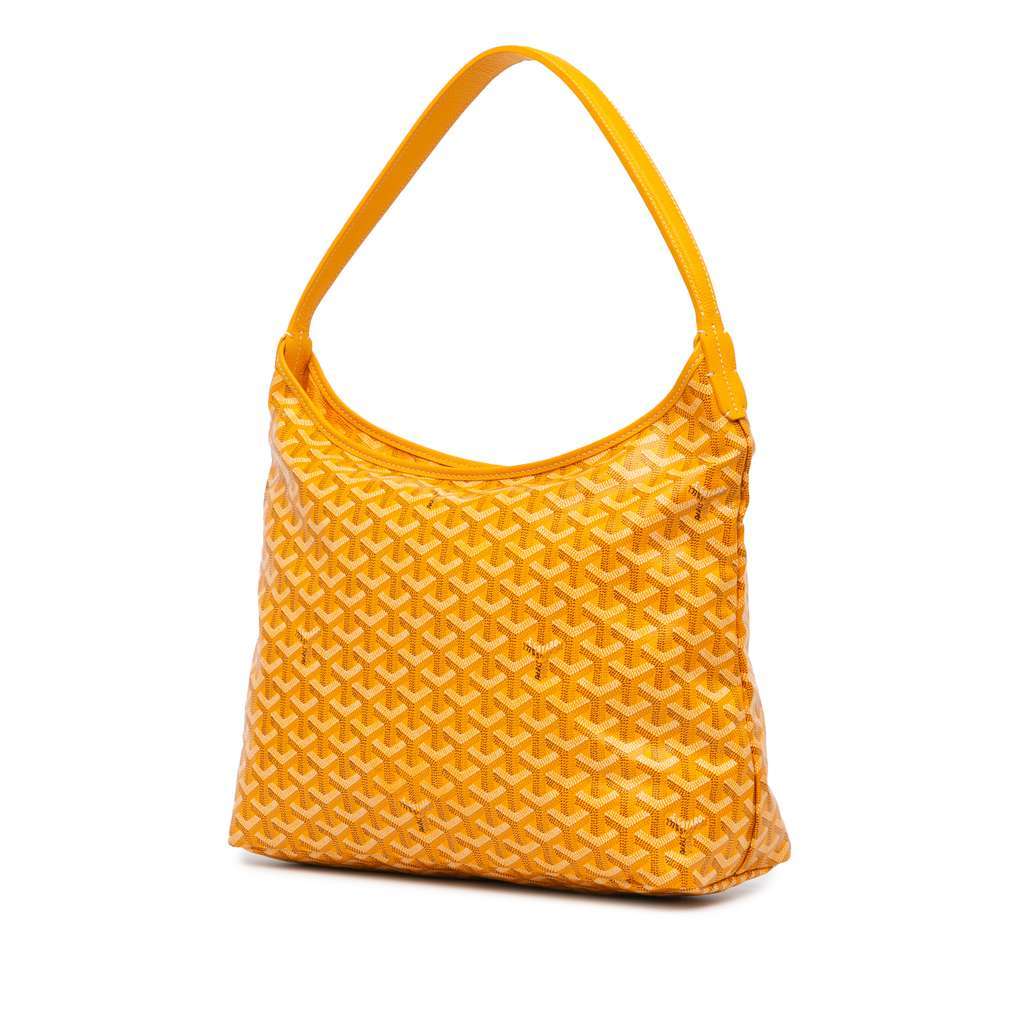 Goyard Goyardine Boheme Hobo Yellow Canvas Very good - Back View
