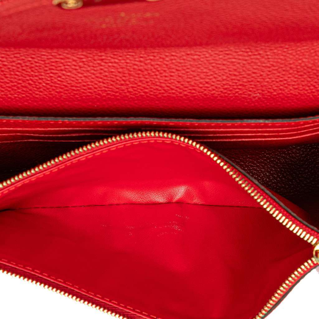 Louis Vuitton Monogram Empreinte Saint Germain Pochette Red Leather Very good - Model View