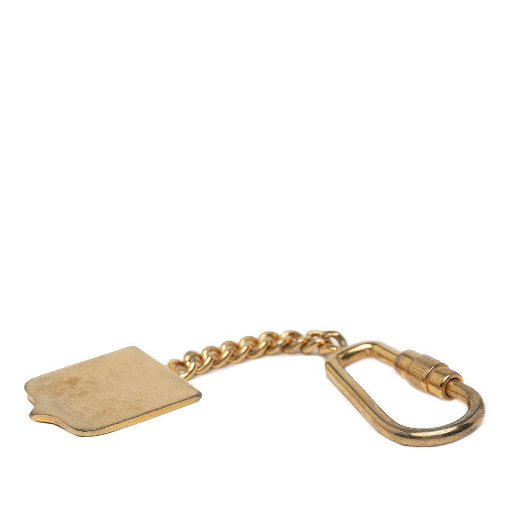 Celine Gold Plated Triomphe Key Chain Gold Metal Very good - Inside View