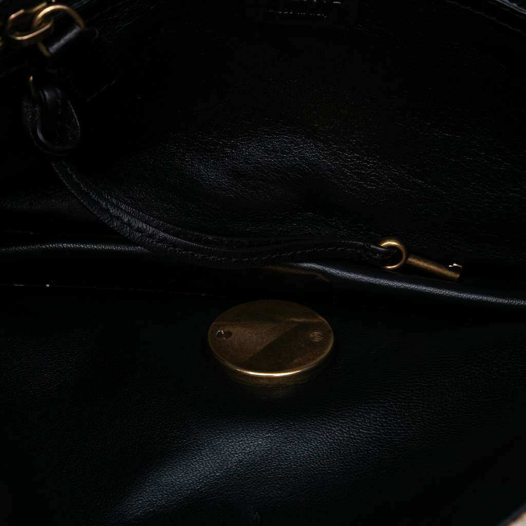 Celine Canvas and Calfskin Crossbody Brown Canvas Good - Model View