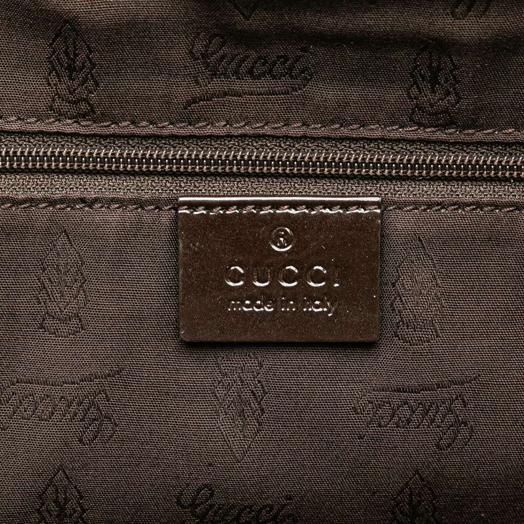 Gucci GG Canvas Web Jolie Tote Brown Canvas Good - Box View