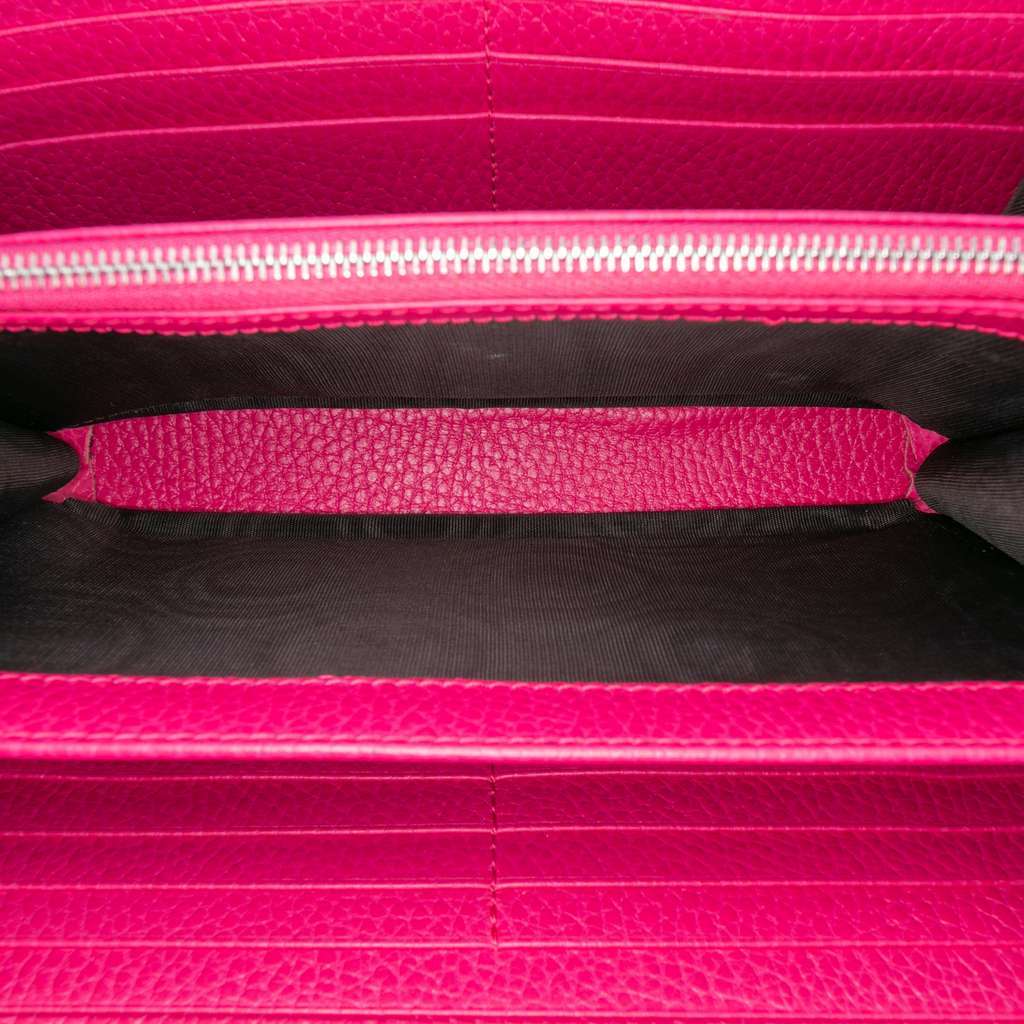 Gucci Mini Leather Dionysus Wallet on Chain Pink Leather Very good - Model View