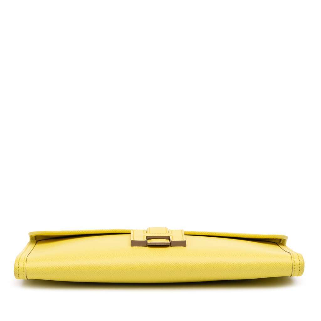 Hermès Swift Jige Elan 29 Yellow Leather Good condition - Inside View