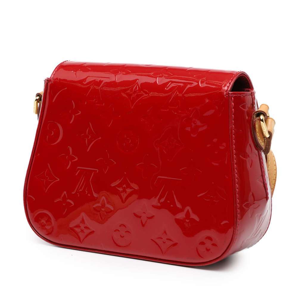 Louis Vuitton Monogram Vernis Bellflower PM Red Leather Very good - Back View