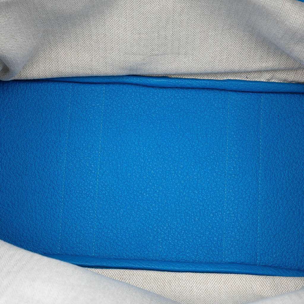 Hermès Negonda Garden Party 36 Blue Leather Good condition - Model View