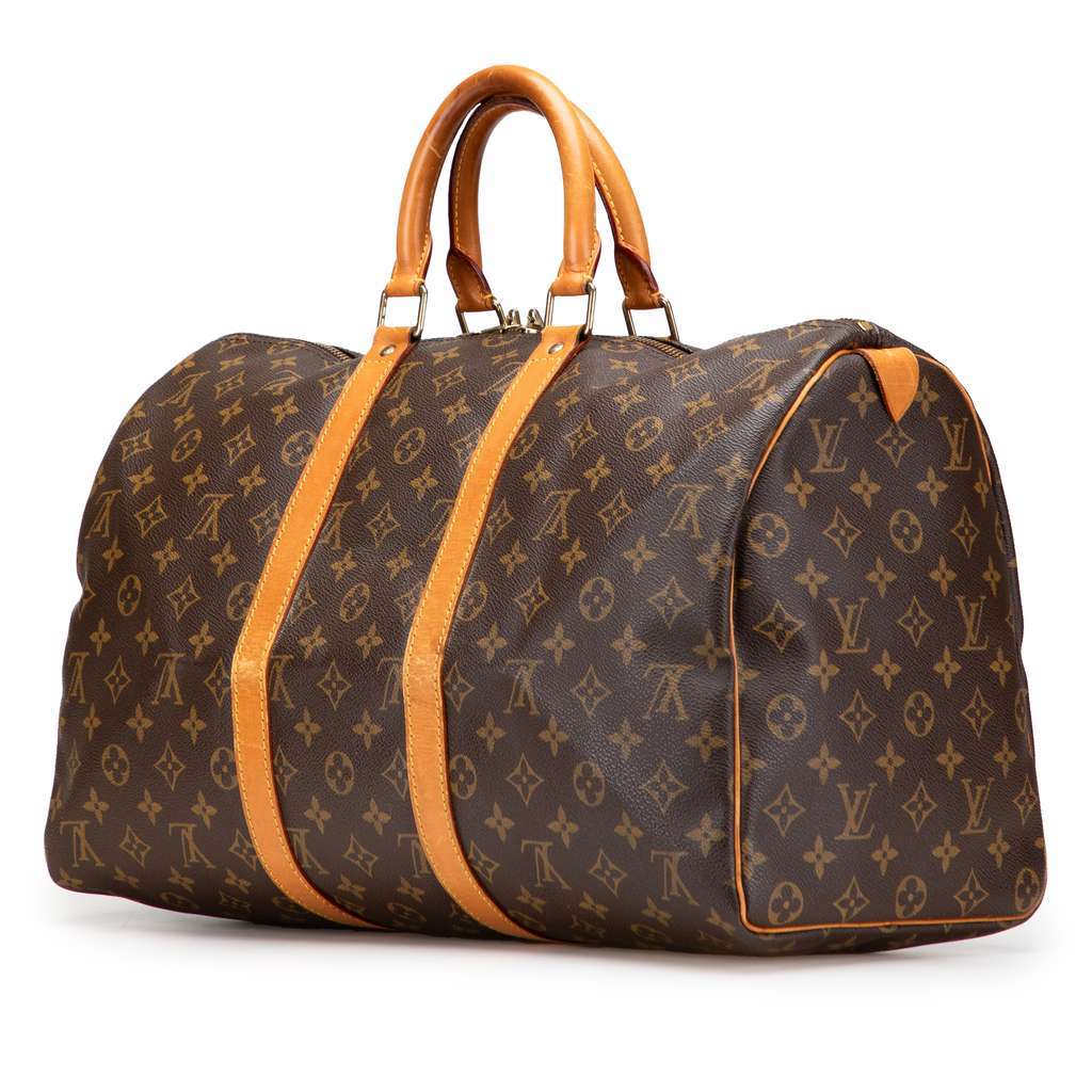 Louis Vuitton Monogram Keepall 45 Brown Canvas Very good - Back View