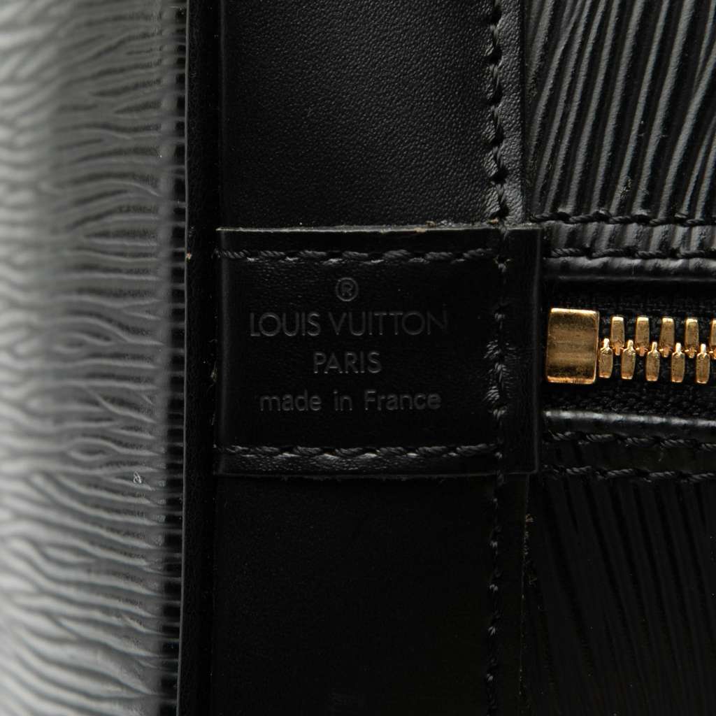Louis Vuitton Epi Alma PM Black Leather Very good - Box View
