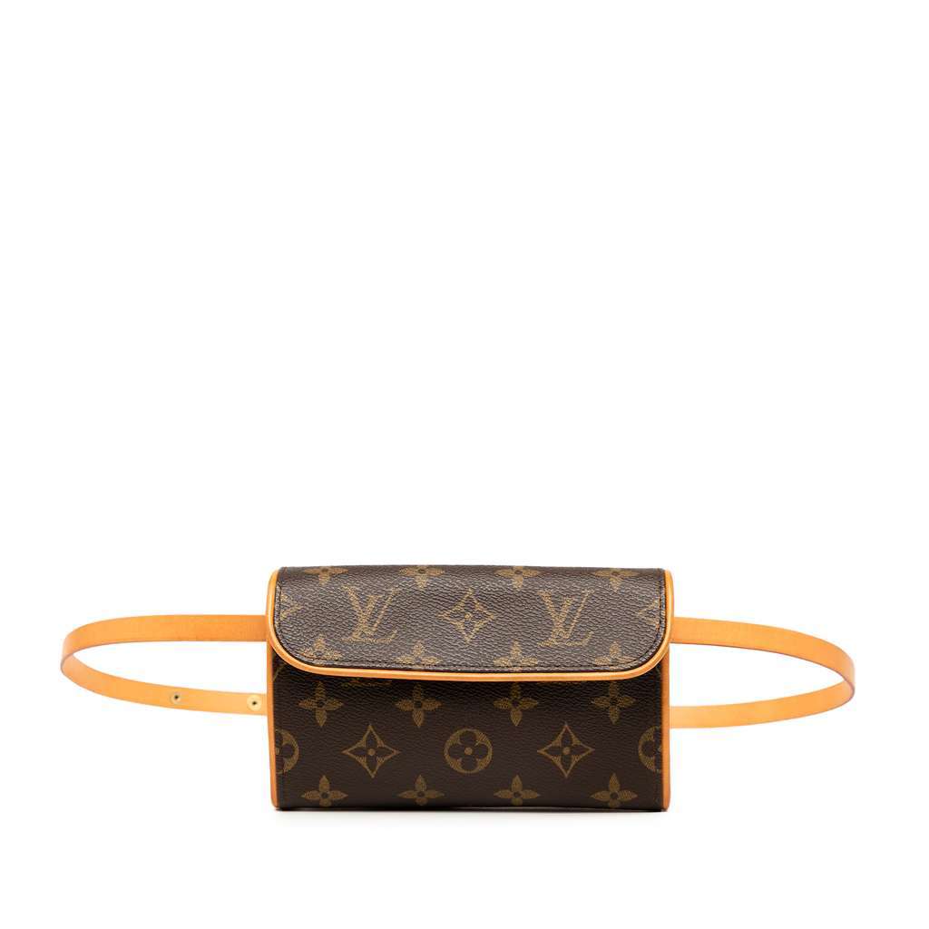 Louis Vuitton Monogram Pochette Florentine Brown Very good - Front View