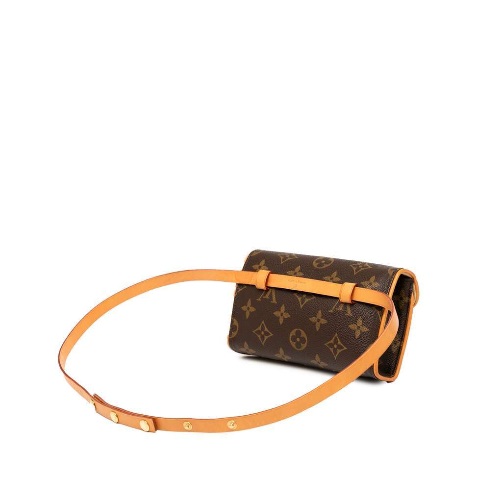 Louis Vuitton Monogram Pochette Florentine Brown Very good - Back View