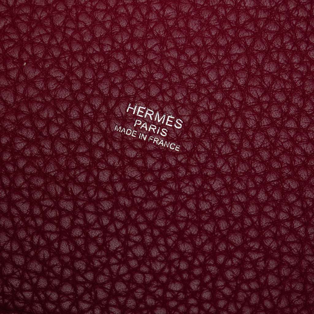 Hermès Clemence Picotin Lock 18 Red Leather Good condition - Box View