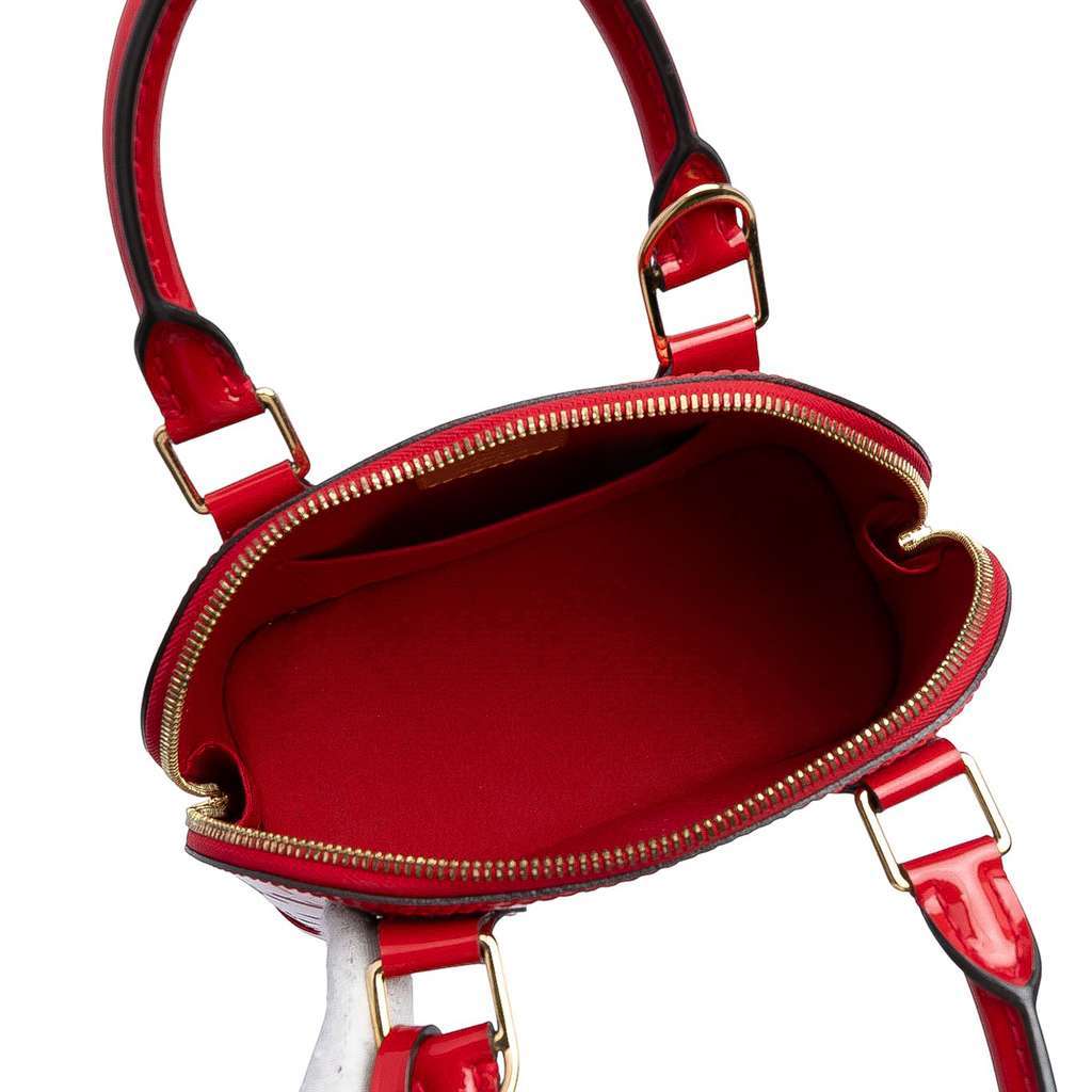 Louis Vuitton Monogram Vernis Alma BB Red Leather Good condition - Model View