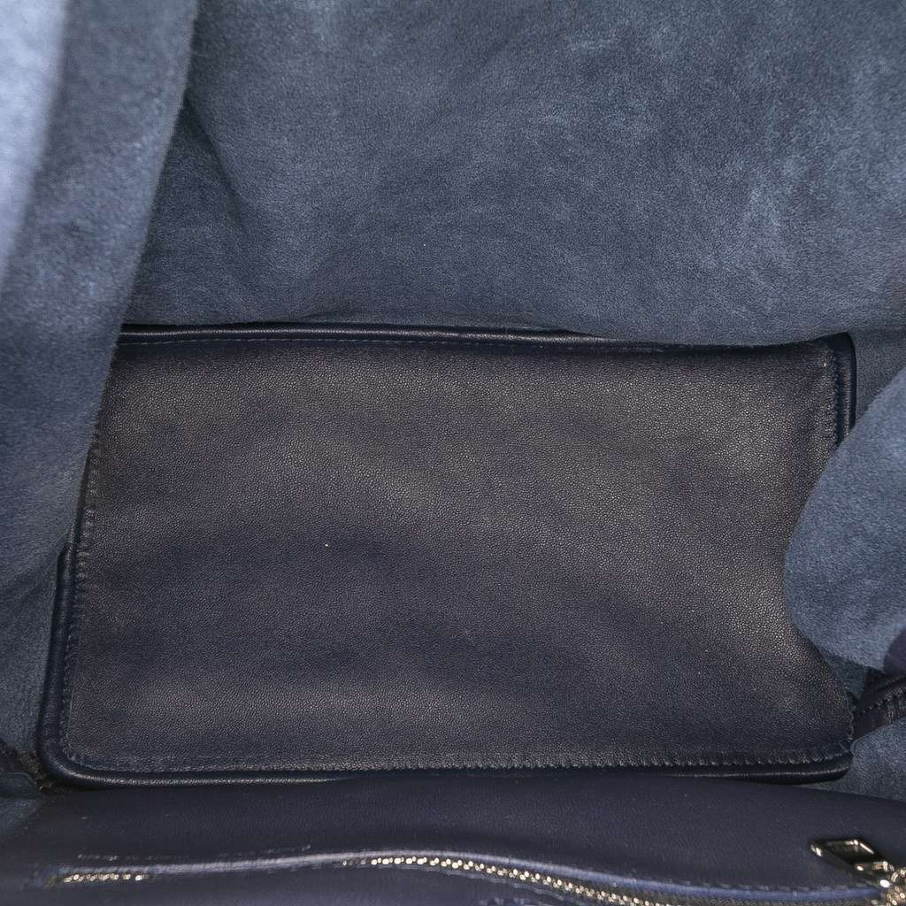 Loewe Small Mellow Nappa Lambskin Squeeze Bag Blue Leather Very good condition - Model View