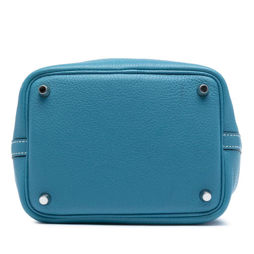 Hermès Clemence Picotin Lock 18 Blue Leather Good condition - Inside View