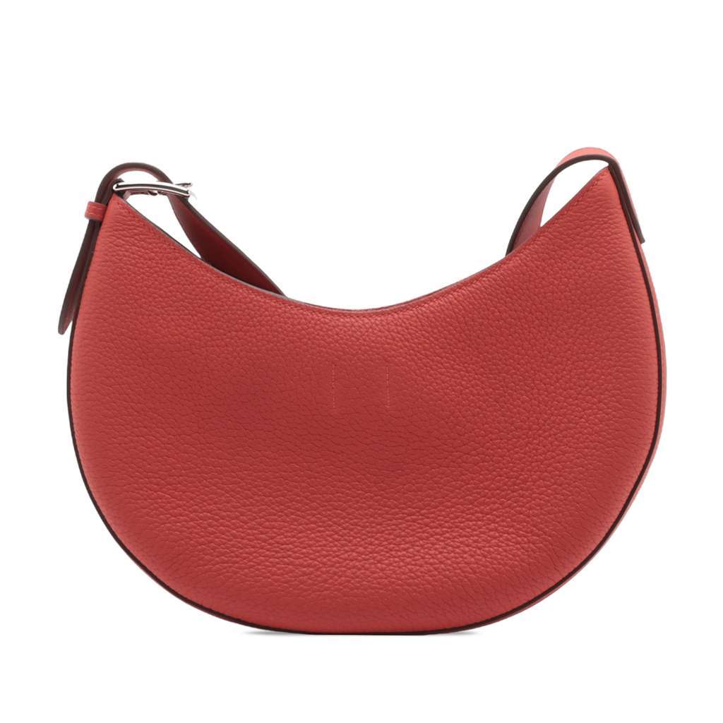 Hermès Togo and Swift P'tit Arcon Red Leather Good condition - Back View