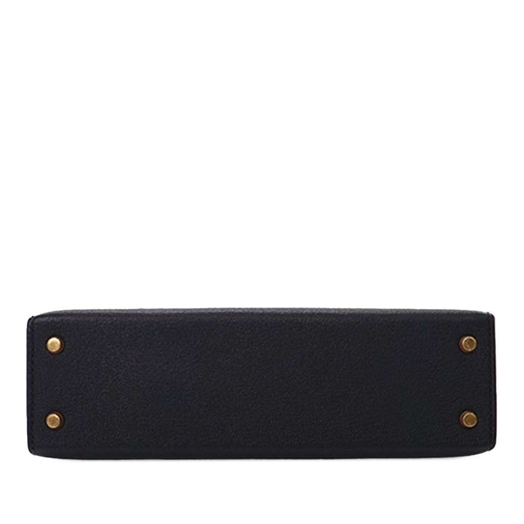 Hermès Mini Chevre Kelly II Sellier 20 Black Leather Good condition - Inside View