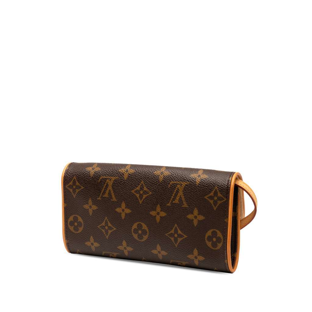 Louis Vuitton Monogram Pochette Twin PM Brown Very good - Back View